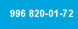 996 820-01-72 996 820-01-72